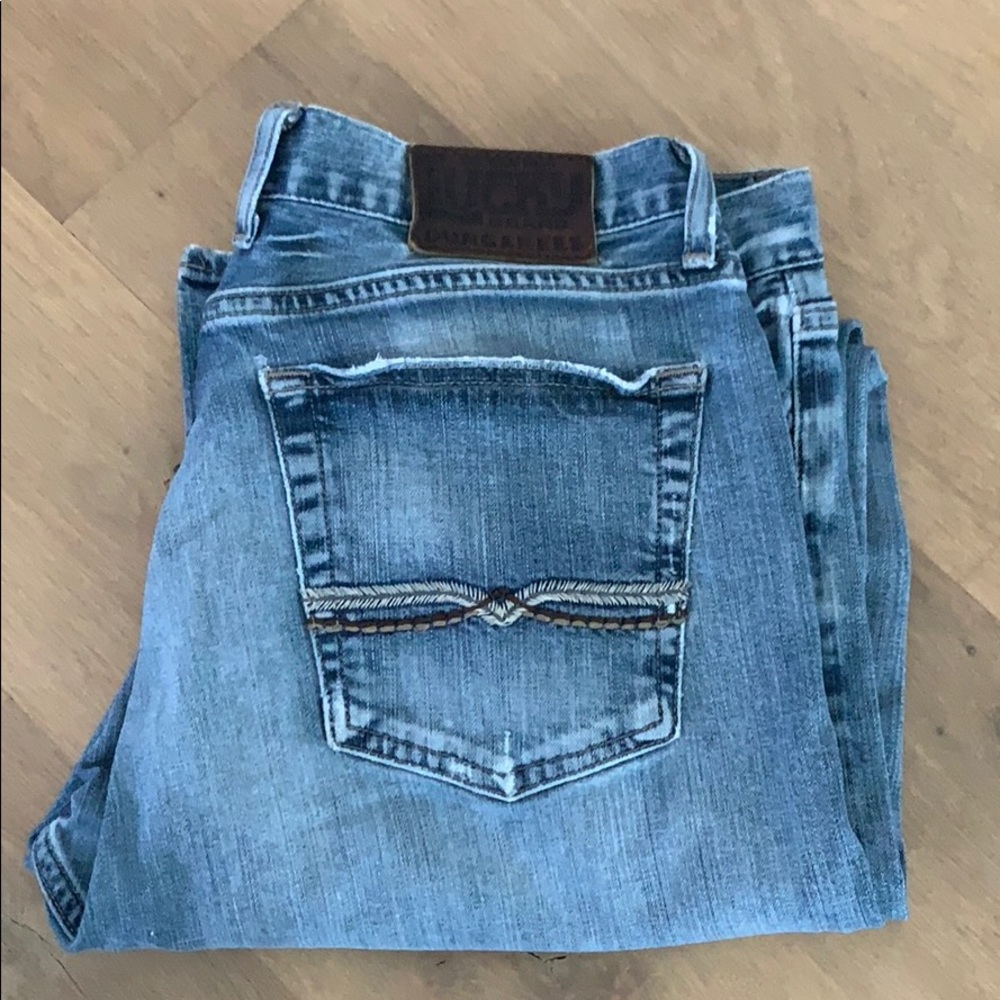 Men’s Lucky Brand Dungarees Medium Wash Jeans 34 R